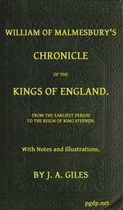 William of Malmesbury's Chronicle of the Kings of England