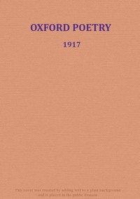 Oxford poetry, 1917