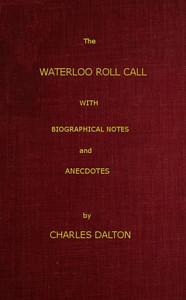 The Waterloo Roll Call