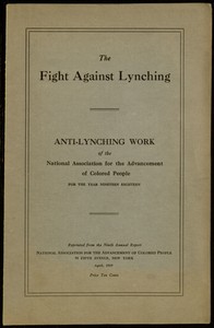 The Fight Against Lynching