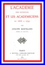 L'Académie des sciences et les académiciens de 1666 à 1793