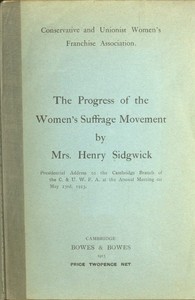 The Progress of the Women's Suffrage Movement
