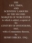 The Life, Times, and Scientific Labours of the Second Marquis of Worcester