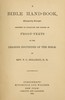 A Bible Hand-Book