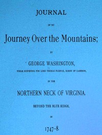 Journal of my journey over the mountains