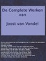 De complete werken van Joost van Vondel. Op de Aankomste van de Koninginne van 't Zuiden te Hierusalem, [etc.]