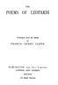 The poems of Leopardi