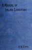 A manual of Italian literature