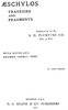 Æschylos Tragedies and Fragments