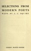 Selections from Modern Poets