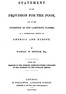 Statement of the Provision for the Poor, and of the Condition of the Labouring Classes in a Considerable Portion of America and Europe