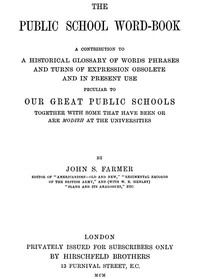 The Public School Word-book