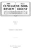 The cumulative book review digest, Volume 01, 1905