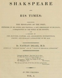 Shakspeare and His Times [Vol. 1 of 2]