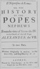 Il nipotismo di Roma, or, The History of the Popes Nephews