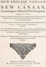 The New English Canaan of Thomas Morton with Introductory Matter and Notes