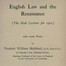 English Law and the Renaissance