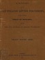 A History of the Old English Letter Foundries