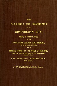 The Commerce and Navigation of the Erythræan Sea
