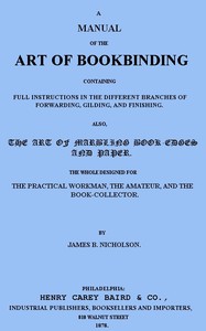 A Manual of the Art of Bookbinding