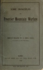 Some Principles of Frontier Mountain Warfare