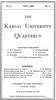 The Kansas University Quarterly, Vol. I, No. 1 (1892)