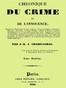 Chronique du crime et de l'innocence, tome 7/8