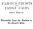 Famous Frosts and Frost Fairs in Great Britain