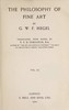 The Philosophy of Fine Art, volume 3 (of 4)