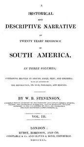 Historical and descriptive narrative of twenty years' residence in South America (Vol 3 of 3)