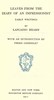 Leaves from the Diary of an Impressionist: Early Writings