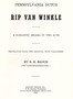 Pennsylvania Dutch Rip Van Winkle: A romantic drama in two acts