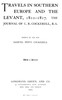 Travels in Southern Europe and the Levant, 1810-1817