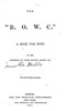The "B. O. W. C.": A Book For Boys