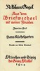 Sämmtliche Werke 8: Briefwechsel II, Hans Küchelgarten