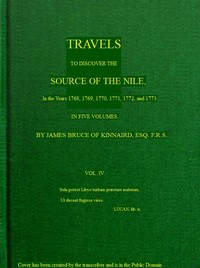 Travels to Discover the Source of the Nile, Volume 4 (of 5)