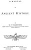 A Manual of Ancient History