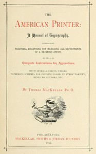 The American Printer: A Manual of Typography