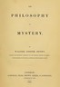 The Philosophy of Mystery