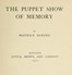 The Puppet Show of Memory