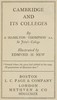 Cambridge and Its Colleges
