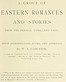 A Group of Eastern Romances and Stories from the Persian, Tamil and Urdu