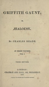 Griffith Gaunt; or, Jealousy