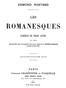 Les Romanesques: comédie en trois actes en vers
