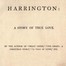 Harrington: A Story of True Love
