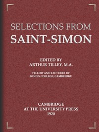 Selections from Saint-Simon