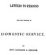 Letters to Persons Who Are Engaged in Domestic Service