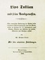 Lips Tullian und seine Raubgenossen