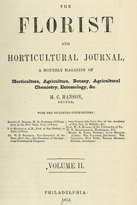 The Florist and Horticultural Journal, Vol. II. No. 7, July, 1853
