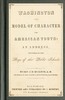 Washington the Model of Character for American Youth